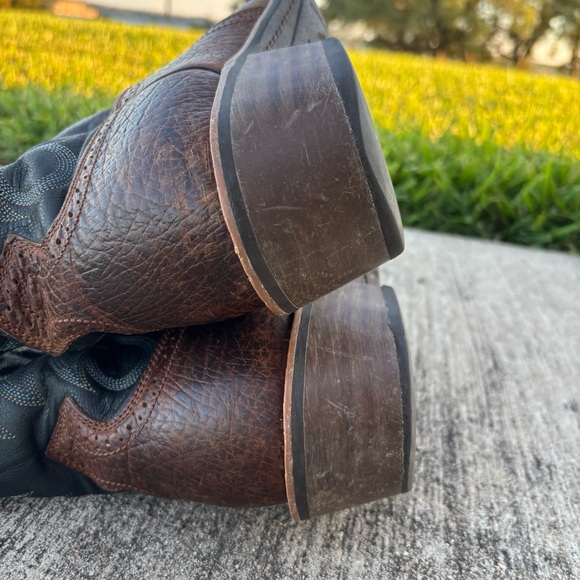 Ariat Heritage Roughstock Men’s Brown Leather Wide Square Toe Boots 13D 10014024 - Picture 13 of 16